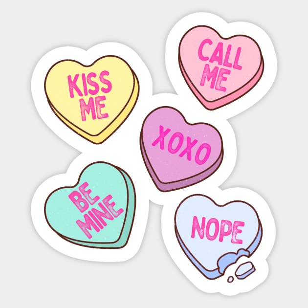 Valentine's Day Sweet Hearts Candies, Conversation Candies Sticker by SilverLake